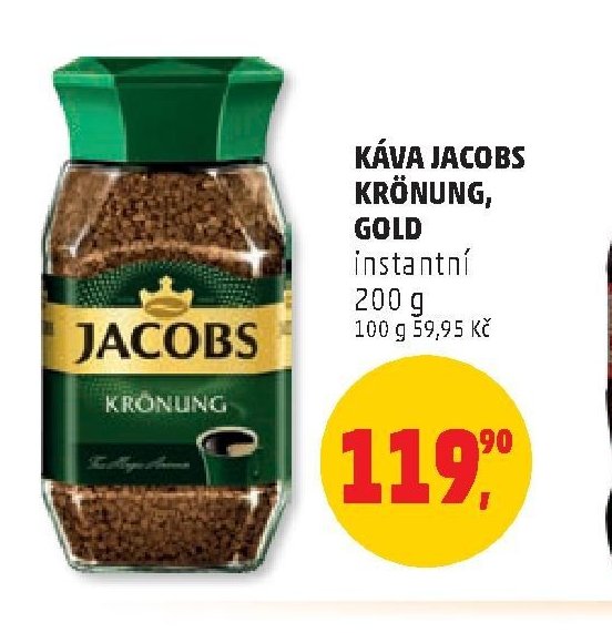 KÁVA JACOBS KRÖNUNG, GOLD instantní 200 g