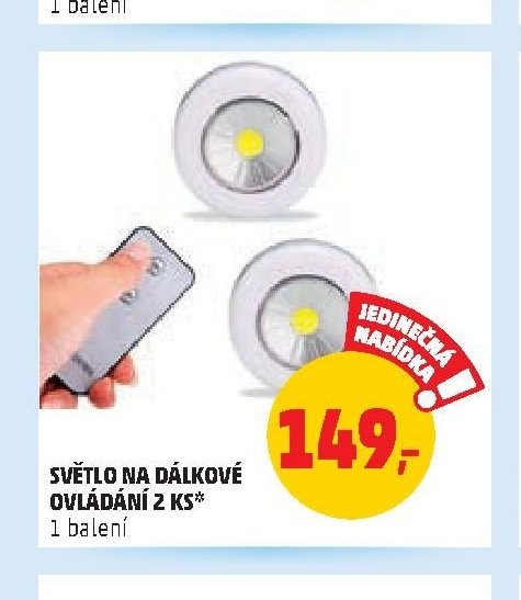 SVĚTLO NA DÁLKOVÉ OVLÁDÁNÍ 2 KS