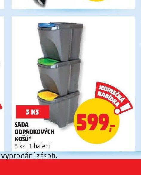 SADA ODPADKOVÝCH KOSŮ
