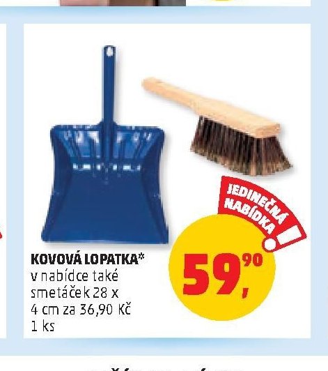 Kovová lopatka