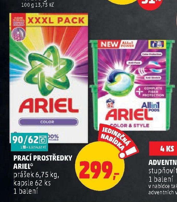 Prací prostředky Ariel