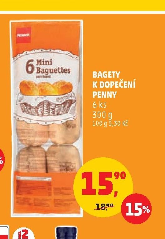 Bagety k dopečení Penny