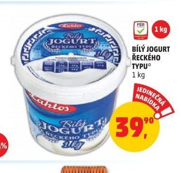BÍLÝ JOGURT ŘECKÉHO TYPU