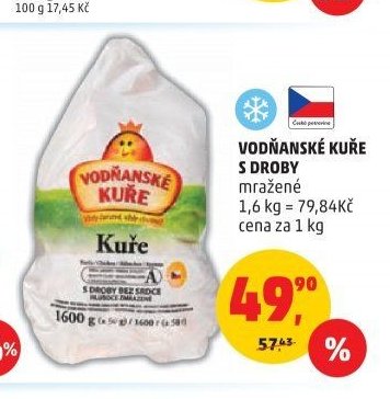Vodňanské kuře s droby