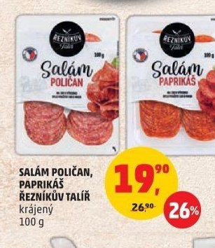 SALÁM POLIČAN, PAPRIKÁŠ ŘEZNÍKŮV TALÍŘ