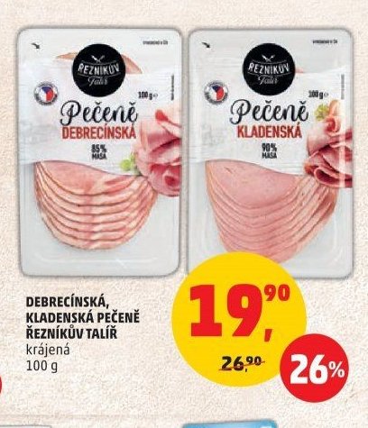 DEBRECÍNSKÁ, KLADENSKÁ PEČENĚ ŘEZNÍKŮV TALÍŘ