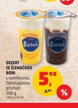 DEZERT SE ŠLEHAČKOU BONI