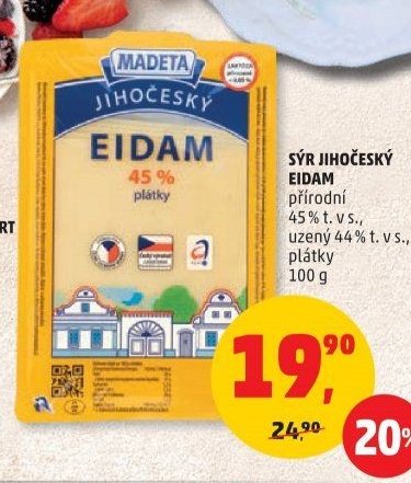 SÝR JIHOČESKÝ EIDAM