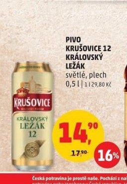 PIVO KRUŠOVICE 12 KRÁLOVSKÝ LEŽÁK