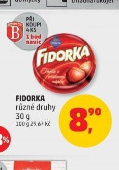 FIDORKA různé druhy 30 g