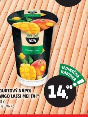 JOGURTOVÝ NÁPOJ MANGO LASSI MEI TAI