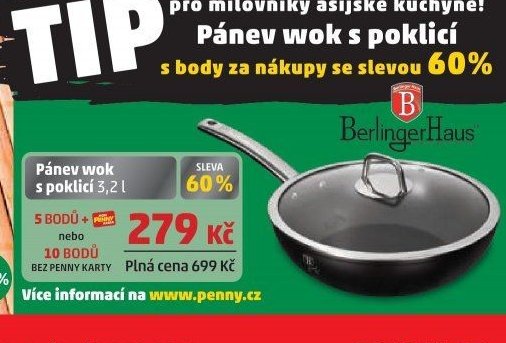 Pánev wok s poklicí