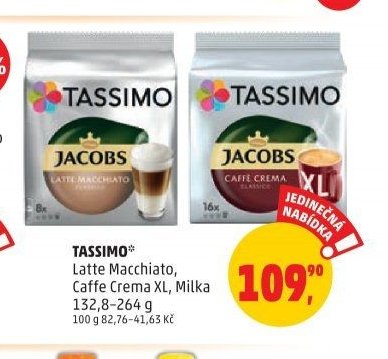 TASSIMO Latte Macchiato, Caffe Crema XL, Milka