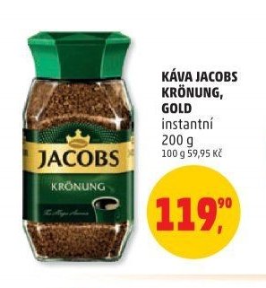 KÁVA JACOBS KRÖNUNG, GOLD instantní 200 g