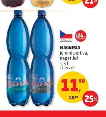 MAGNESIA jemně perlivá, neperlivá 1,5 l