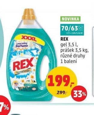 Rex gel, prášek