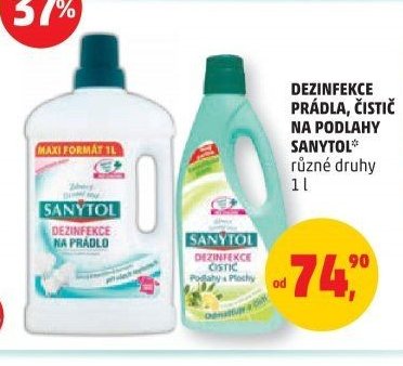 Dezinfekce prádla, čistič na podlahy Sanytol