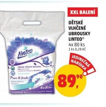 Dětské vlhčené ubrousky Linteo