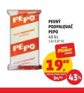 Pevný podpalovač Pepo