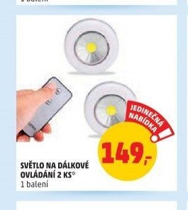 Světlo na dálkové ovládání 2 ks