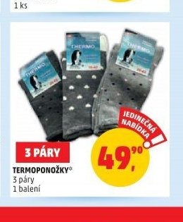 3 páry termoponožky
