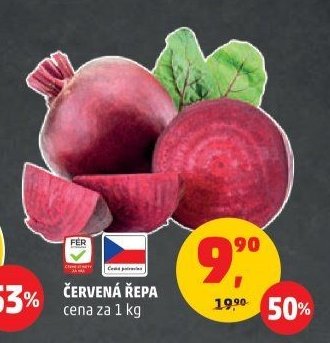 ČERVENÁ ŘEPA cena za 1 kg