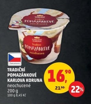 TRADIČNÍ POMAZÁNKOVÉ KARLOVA KORUNA neochucené 200 g