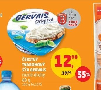Čerstvý tvarohový sýr Gervais různé druhy