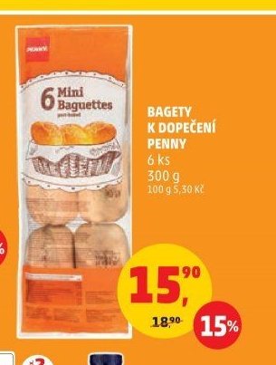 Bagety k dopečení Penny