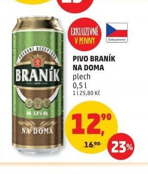 Pivo Braník plech