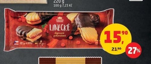 Linecké rohlíčky Karlova Koruna 220 g