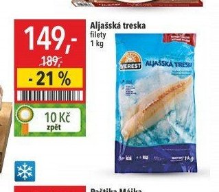 Aljašská treska filety 1 kg