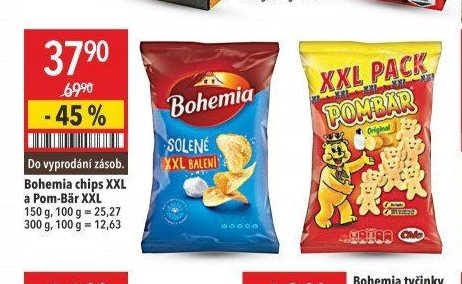 Bohemia chips XXL a Pom-Bär XXL