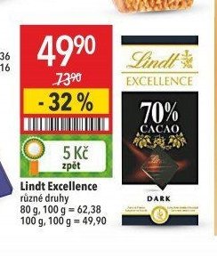 Lindt Excellence různé druhy