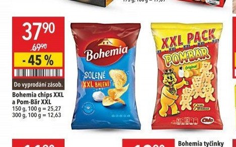 Bohemia chips XXL a Pom-Bär XXL