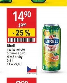 Birell nealkoholické ochucené pivo