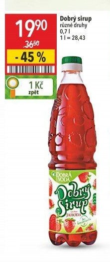 Dobrý sirup různé druhy