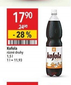 Kofola různé druhy