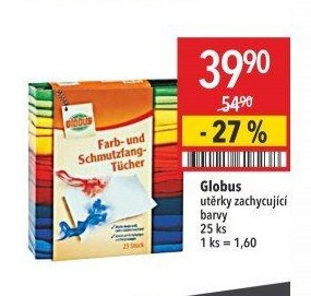 Globus utěrky zachycující barvy