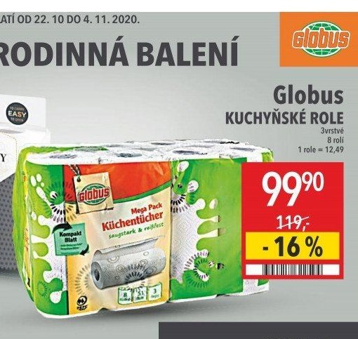 Globus KUCHYŇSKÉ ROLE