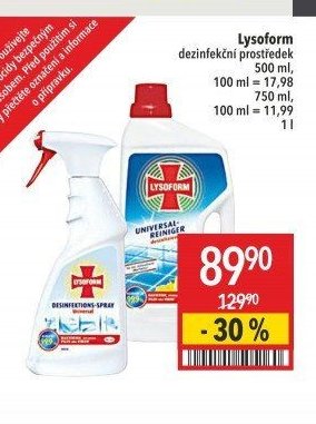 Lysoform dezinfekční prostředek