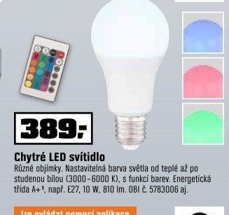 Chytré LED svítidlo