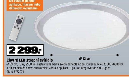Chytré LED stropní svítidlo