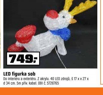 LED figurka sob
