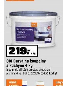 OBI Barva na koupelny a kuchyně 4 kg