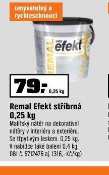 Remal Efekt stříbrná 0,25 kg