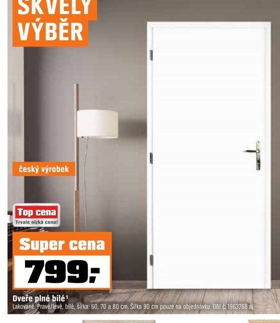 Dveře plné bílé
