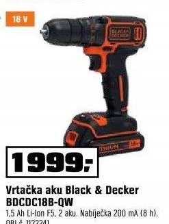 Aku vrtačka Black&amp