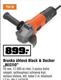 Úhlová bruska Black&amp