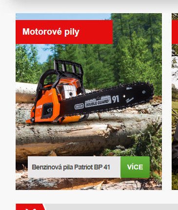 Benzínová pila Patriot BP 41 - Mountfield akcniletaky.com